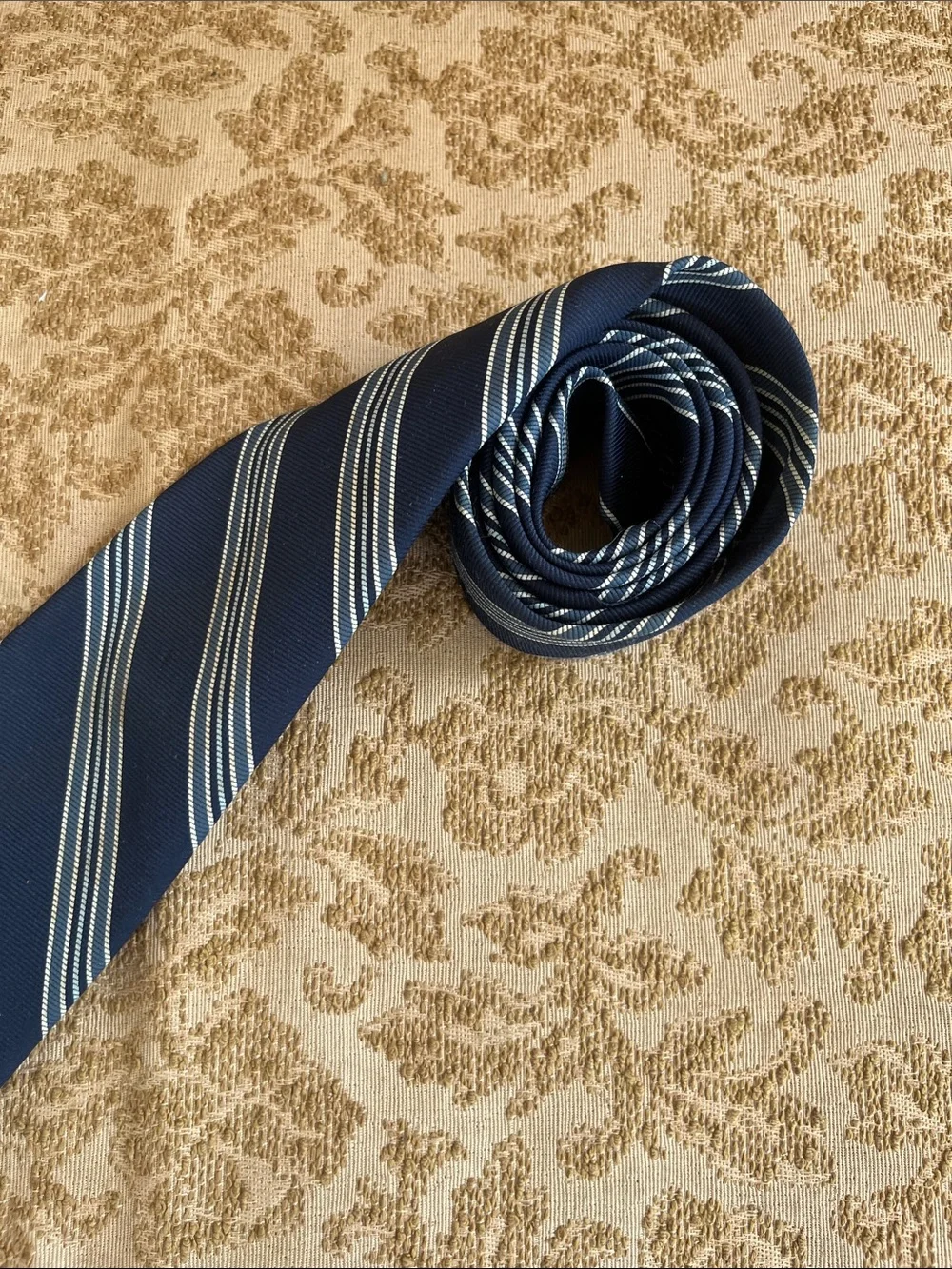 Vintage Givenchy navy striped men’s tie
